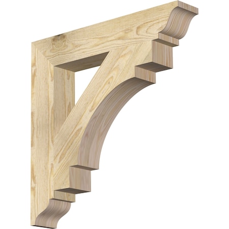 Ekena Millwork Merced Traditional Rough Sawn Bracket, Douglas Fir, 4"W x 24"D x 24"H BKT04X24X24MRC01RDF